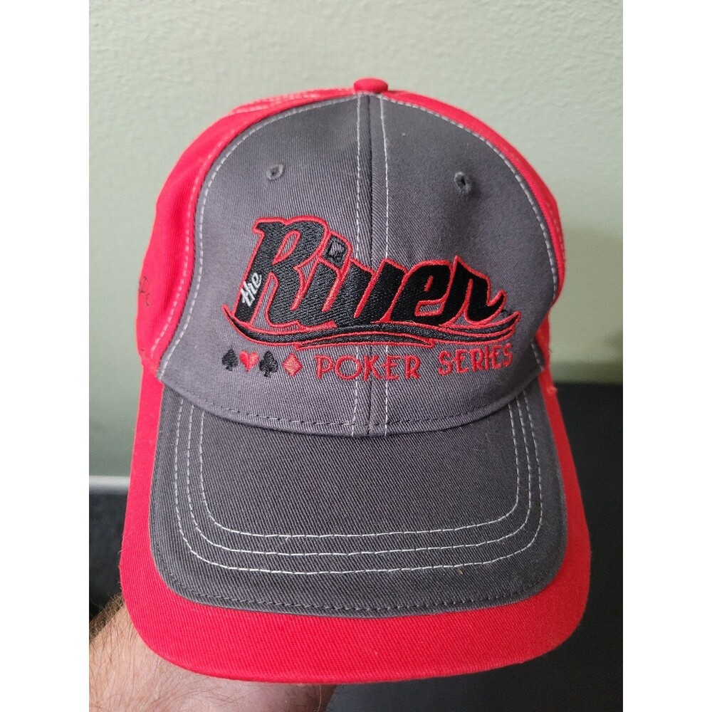 Winstar Casino River Poker Series Cap Strapback Red Gray Adjustable Hat